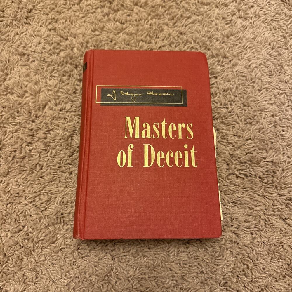 Masters of Deceit J Edgar Hoover 1960 7th Print Provenance NMA Cold War History